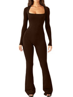Women's Long Sleeve Waist Shaping and Hip Lift Jumpsuit