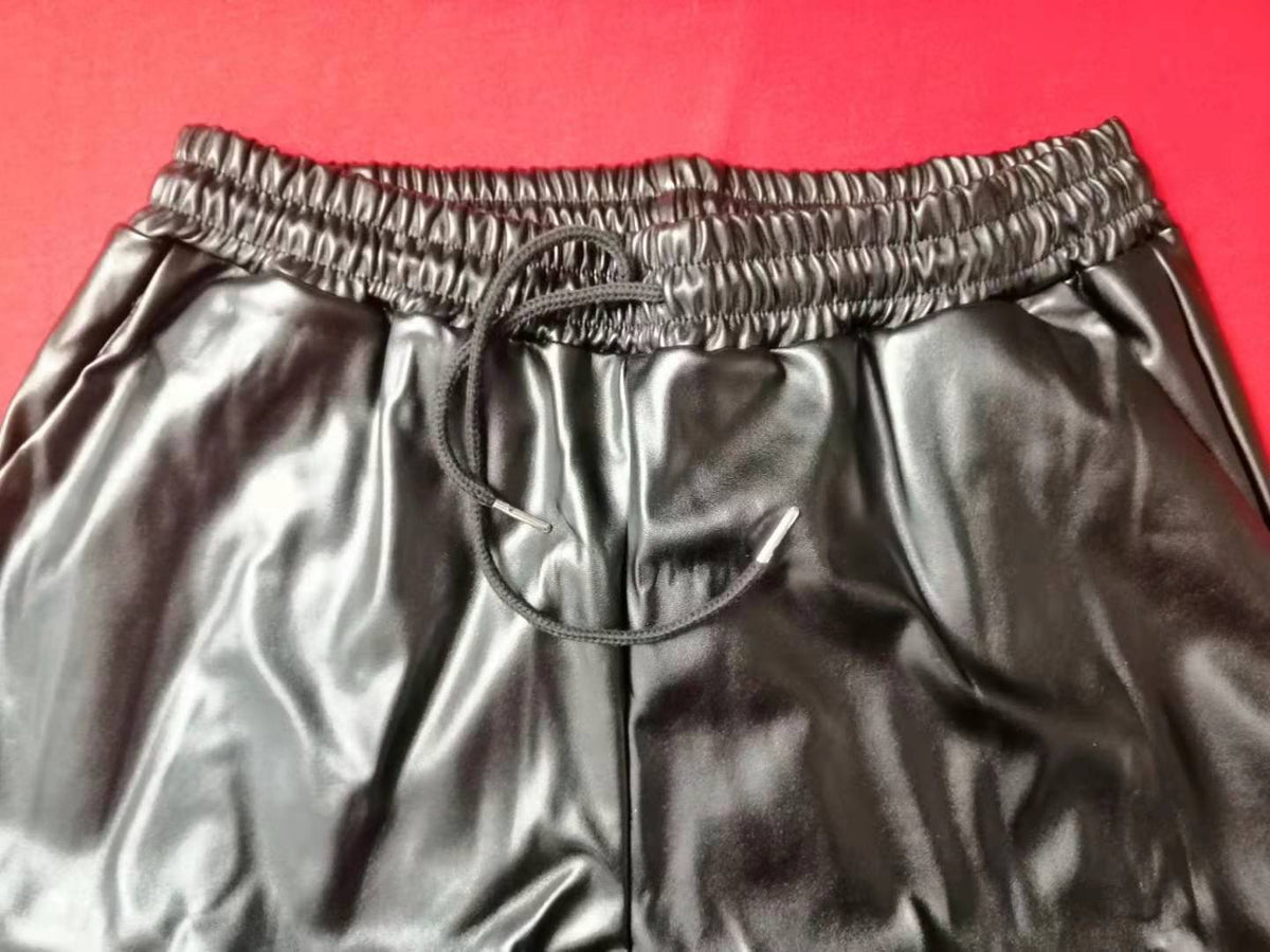 Basic Women's All-match PU Leather Pants