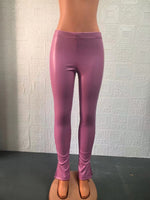 Women's New Slim Fit Micro-pull PU Leather Pants