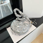 Pleated Cloud Bag Advanced Bright Face Color Shoulder