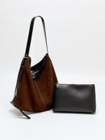 Matte Leather Women'sUnderarm Commuter Bag