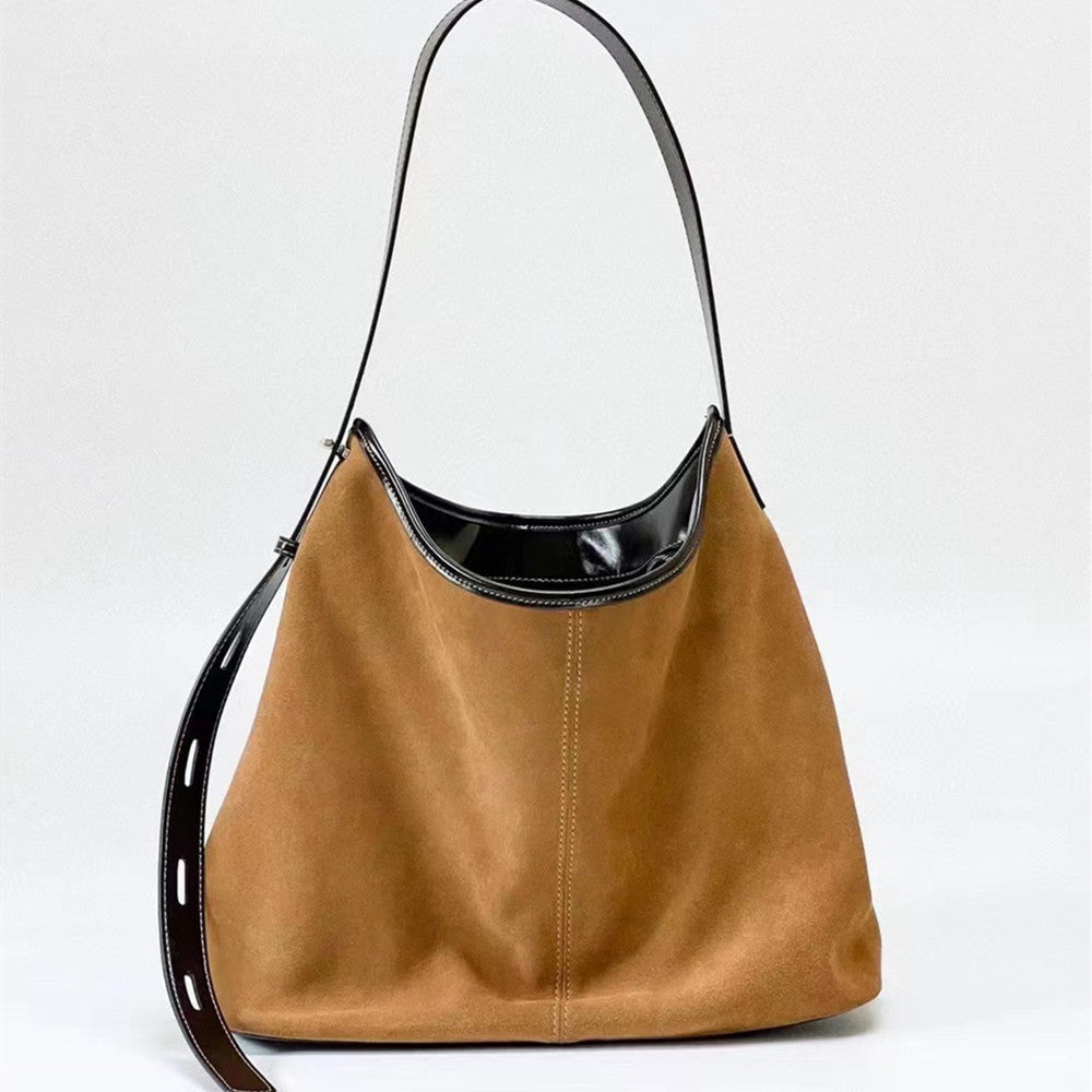 Matte Leather Women'sUnderarm Commuter Bag