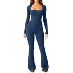 Women's Long Sleeve Waist Shaping and Hip Lift Jumpsuit