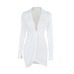 Temperament Sexy V-neck Long Sleeve Dress Women