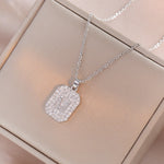 Japanese And Korean Style Niche Temperament Fashion M Letter Brand Pendant Titanium Steel Necklace