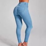 Girls' European And American Ripped Jeans