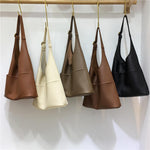 Simple Easy Matching Tote Bag Soft Leather Large Capacity Shoulder Bag