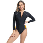 Racing Training Zipper Tight One-piece Long Sleeves