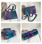 Women's Colorful Large Capacity Diamond Embroidery Thread Handbag