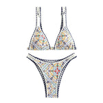 Women's Fashion Printed Split Bikini Swimsuit