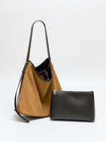 Matte Leather Women'sUnderarm Commuter Bag