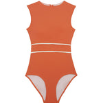 Women's One-piece Swimsuit Briefs Covering Belly Thin Conservative Bikini