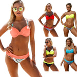 European And American Swimming Pool Party Tube Top Bikini