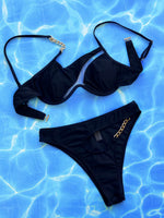 Women's Hollow Split Swimsuit
