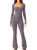 Women's Long Sleeve Waist Shaping and Hip Lift Jumpsuit