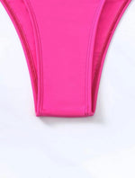 Lady Sexy One-piece Spun Yarn Swimsuit Bikini