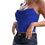 Fashion Tube Top Fishbone Cinched Waist Waistcoat Women